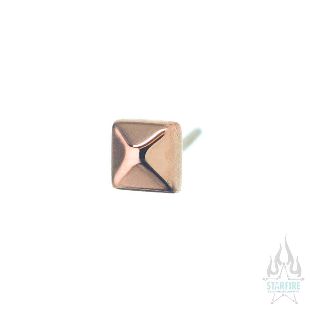 BVLA 14k rose gold pyramid ends